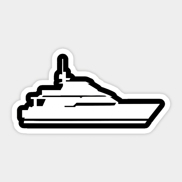 Boat - Ship Sticker by Designzz